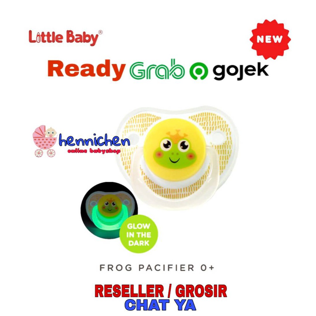 Empeng Bayi Little Baby Glow in The Dark 0m+ /Orthodontic Pacifier