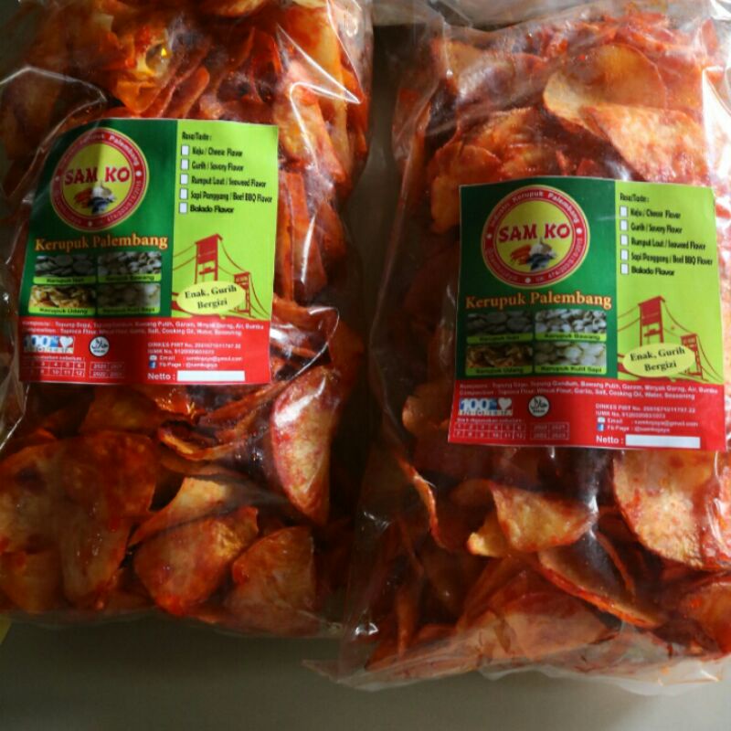 

Keripik Samkojaya | keripik singkong pedas 500gr cabe asli bukan serbuk