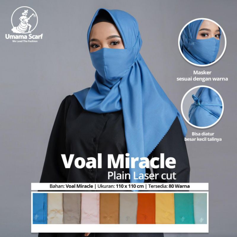 Jilbab Segiempat Umama Voal Miracle Mask