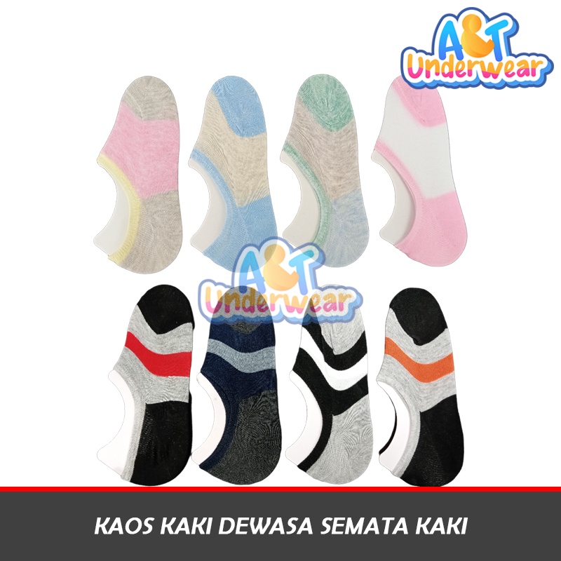 AT362-Kaos Kaki Sebawah Mata Kaki Dewasa/Kaos Kaki Pendek/Low Socks