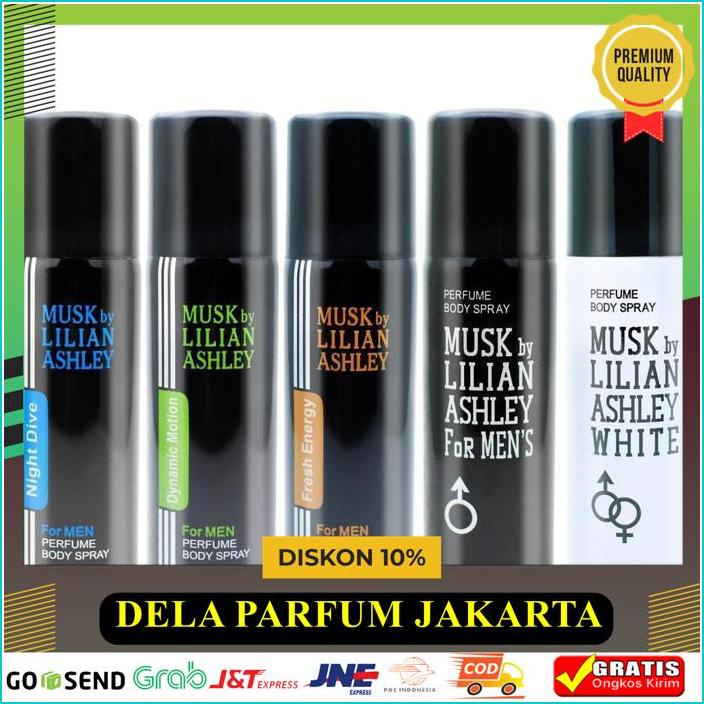 PARFUM ORIGINAL MUSK BY LILIAN ASHLEY BODY SPRAY 200ML - DEODORANT BESAR KUALITAS BERKELAS