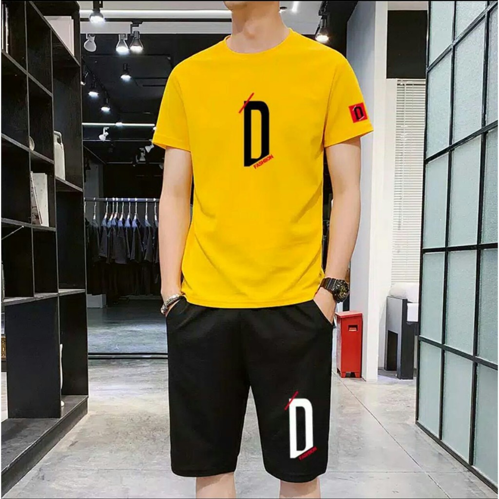 (BISA COD) pakaian pria terbaru size M|L stelan pria keren stelan distro stelan dd - panteloni