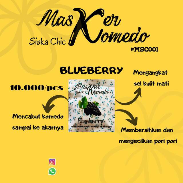 Masker komedo siska chic