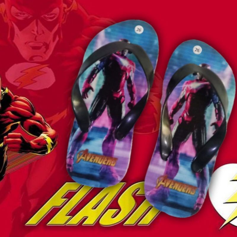 Sandal Anak Laki Laki Animasi AVENGERS FLASH