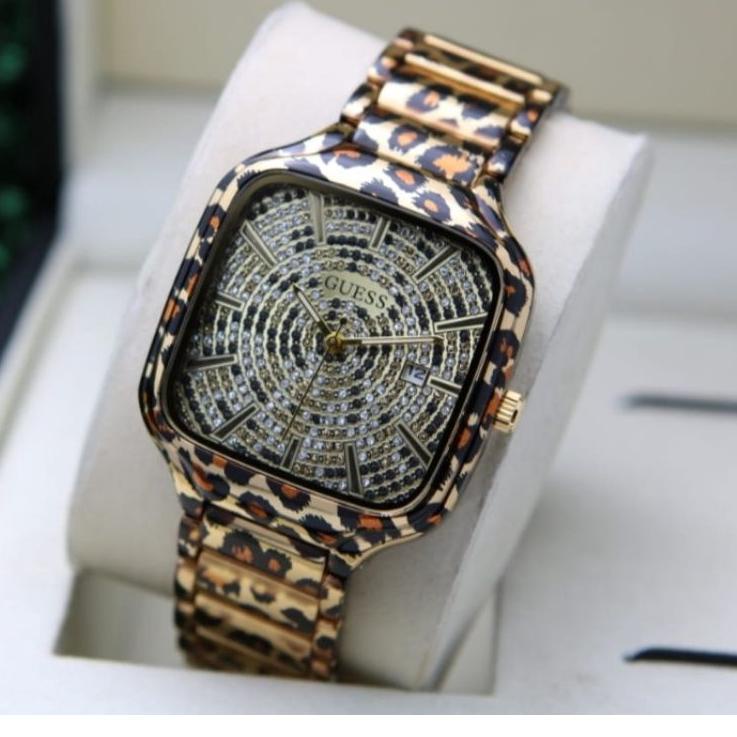 LANGSUNG KIRIM.. jam tangan wanita guess leopard