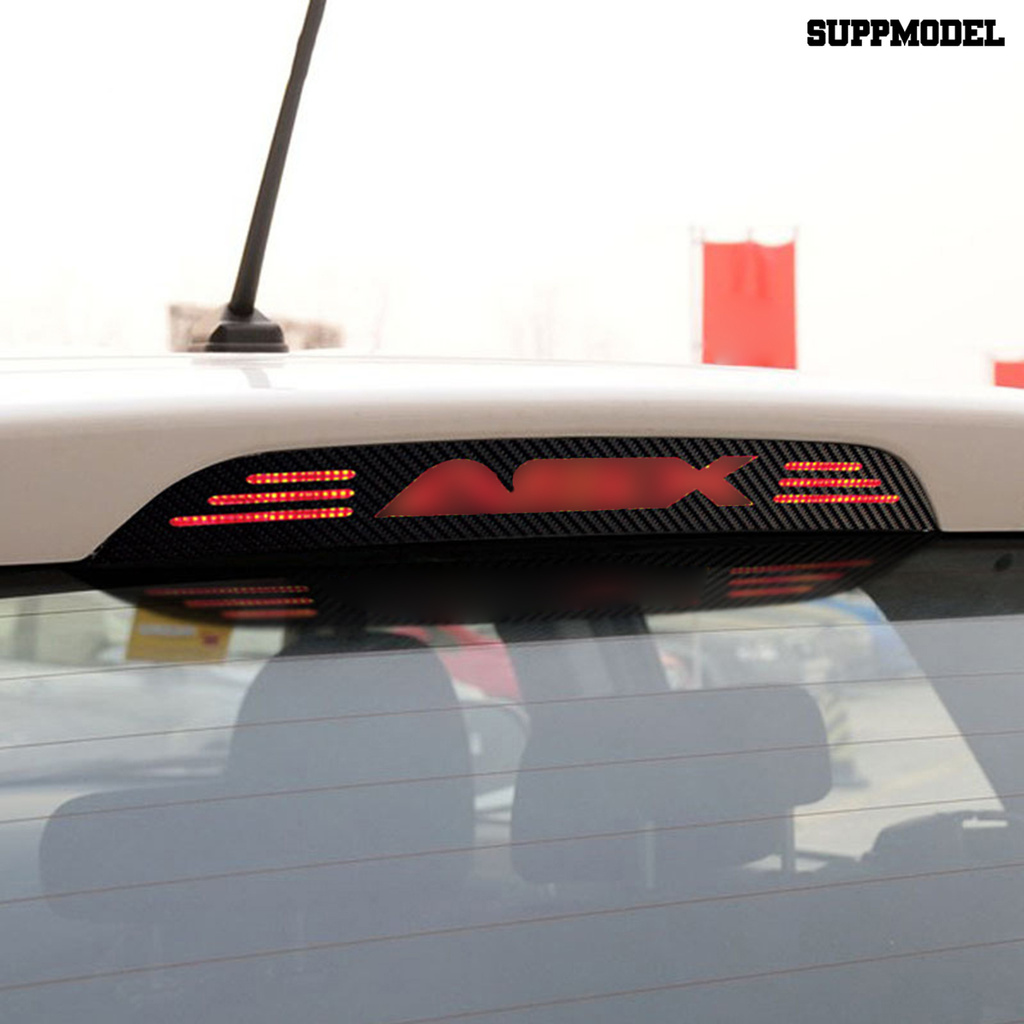 Supm Stiker Lampu Rem Belakang Mobil Bahan Serat Karbon Untuk Mitsubishi Asx