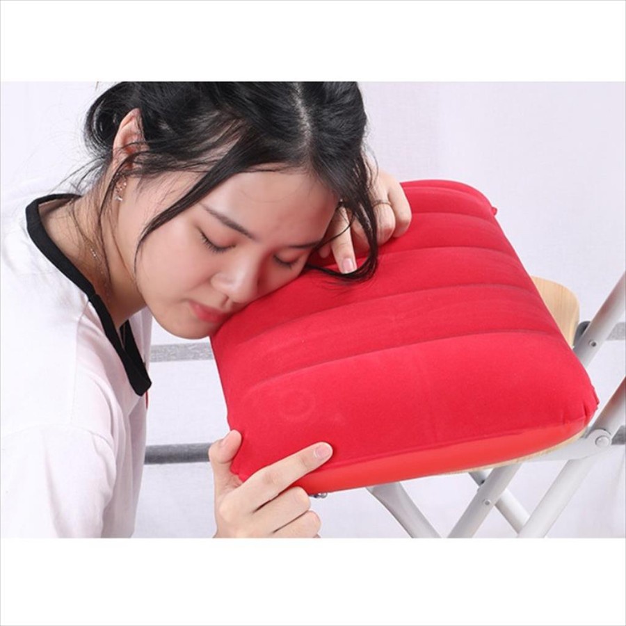 Bantal Angin Travel Ukuran Besar - Bantal Tiup Portable - Inflatable Pillow for Traveling Office Camping