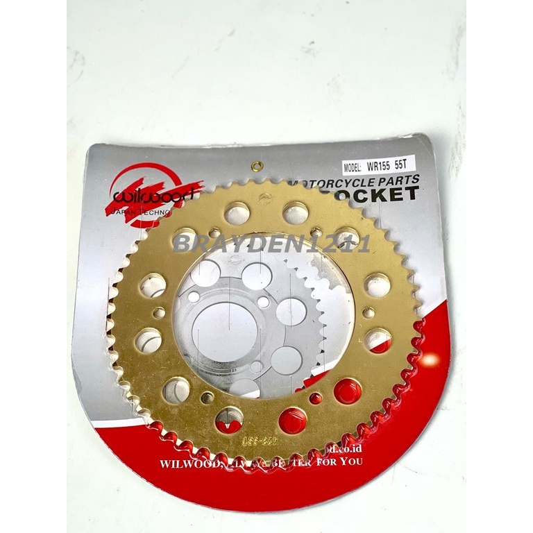 Gear set sss wr155 / Gear set wr155 / gear belakang sss wr155 / gear paket wr155 / gear sss wr155