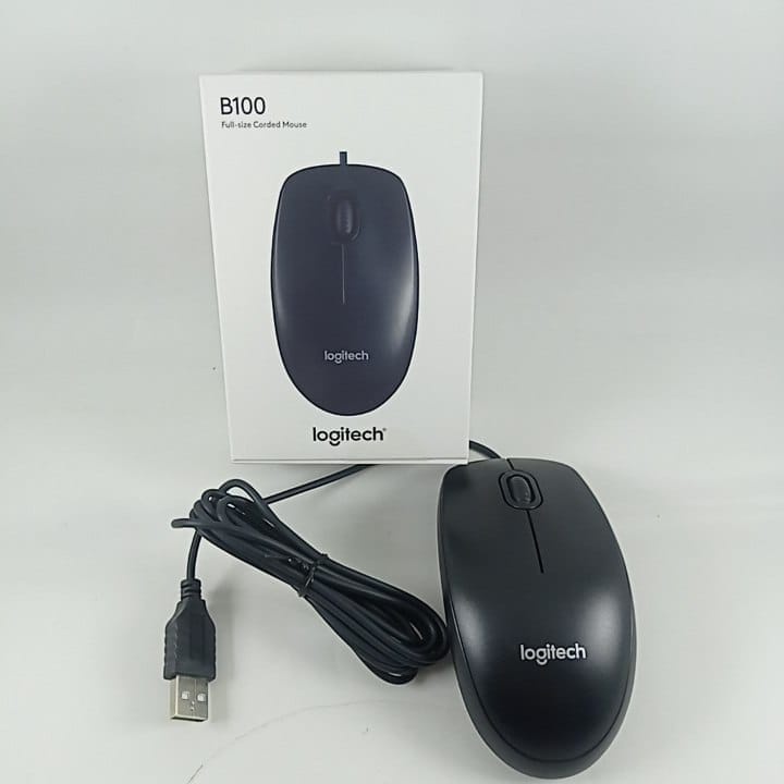 MOUSE LOGITECH B100 USB ORIGINAL/OPTICAL MOUSE USB BERGARANSI RESMI