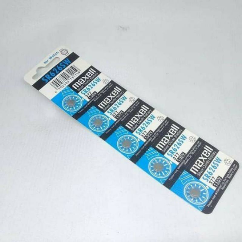 BATERAI MAXELL 377 SR626SW ORIGINAL BATERAI KANCING MAXELL SR626SW 377