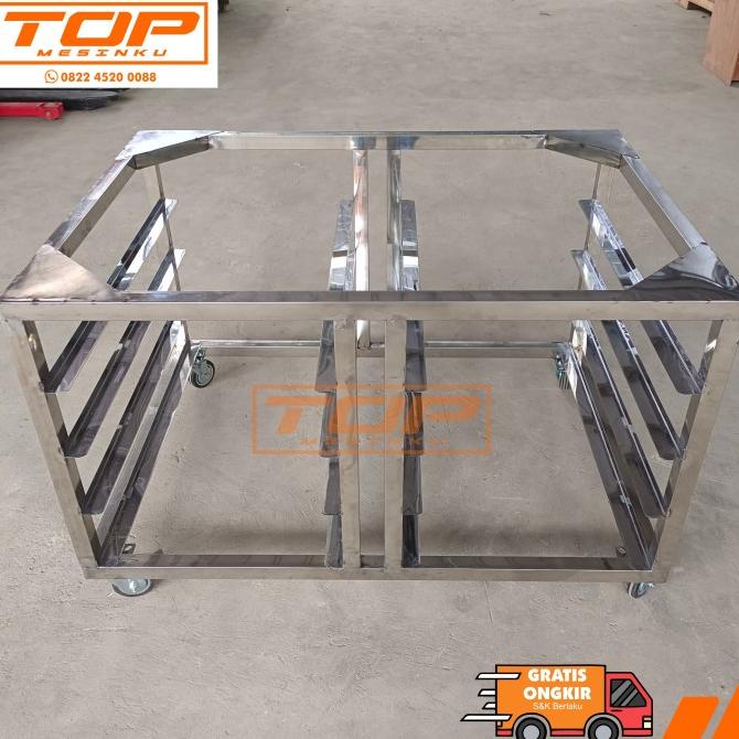 Kaki oven/Meja oven Deck Stainless Steel |Untuk Oven 1 deck 1 tray