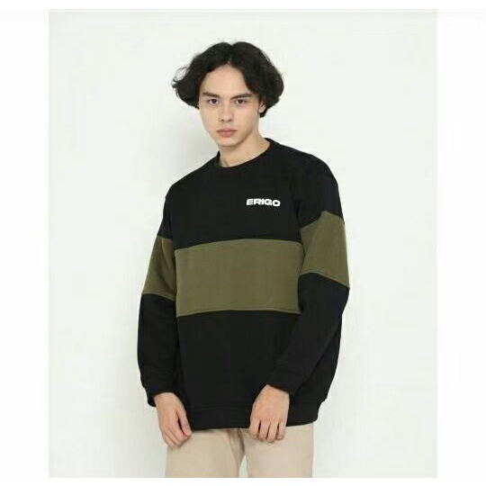 SWEATER CREWNECK COMBINASI / CREWNECK COWO / SWEATER COWO / SWEATER OBLONG PRIA / SWEATER PRIA / CREWNECK KOMBINASI M L XL