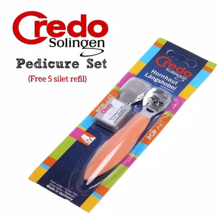 

CREDO Solingen Alat Gagang Silet Kaki Corn Cutter | Pedicure Set
