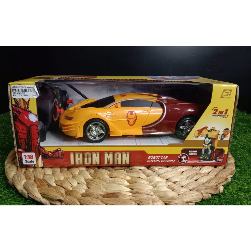 Mainan Mobil Remote Deformation Superhero