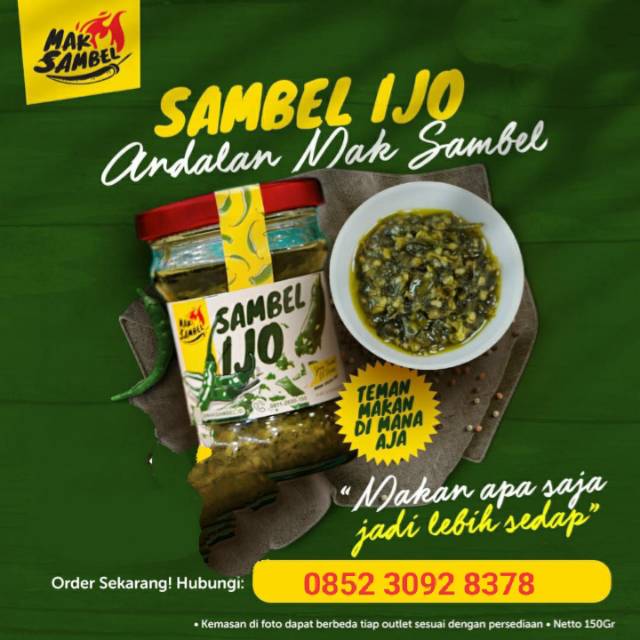 

SAMBEL IJO Andalan Mak Sambel