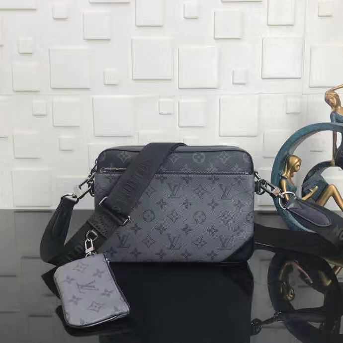 premium tas trio messenger monogram M69443 men's bag