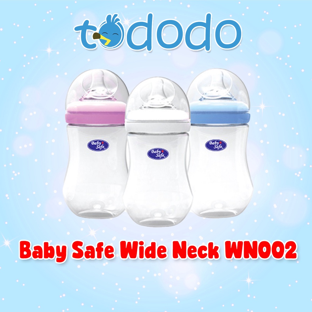 Baby Safe Wide Neck Bottle 250ml WN002 - Botol Susu