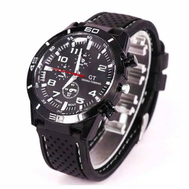 Gambar asli GT Jam Tangan Pria Sport Chrono Korea Fashion pria quartz