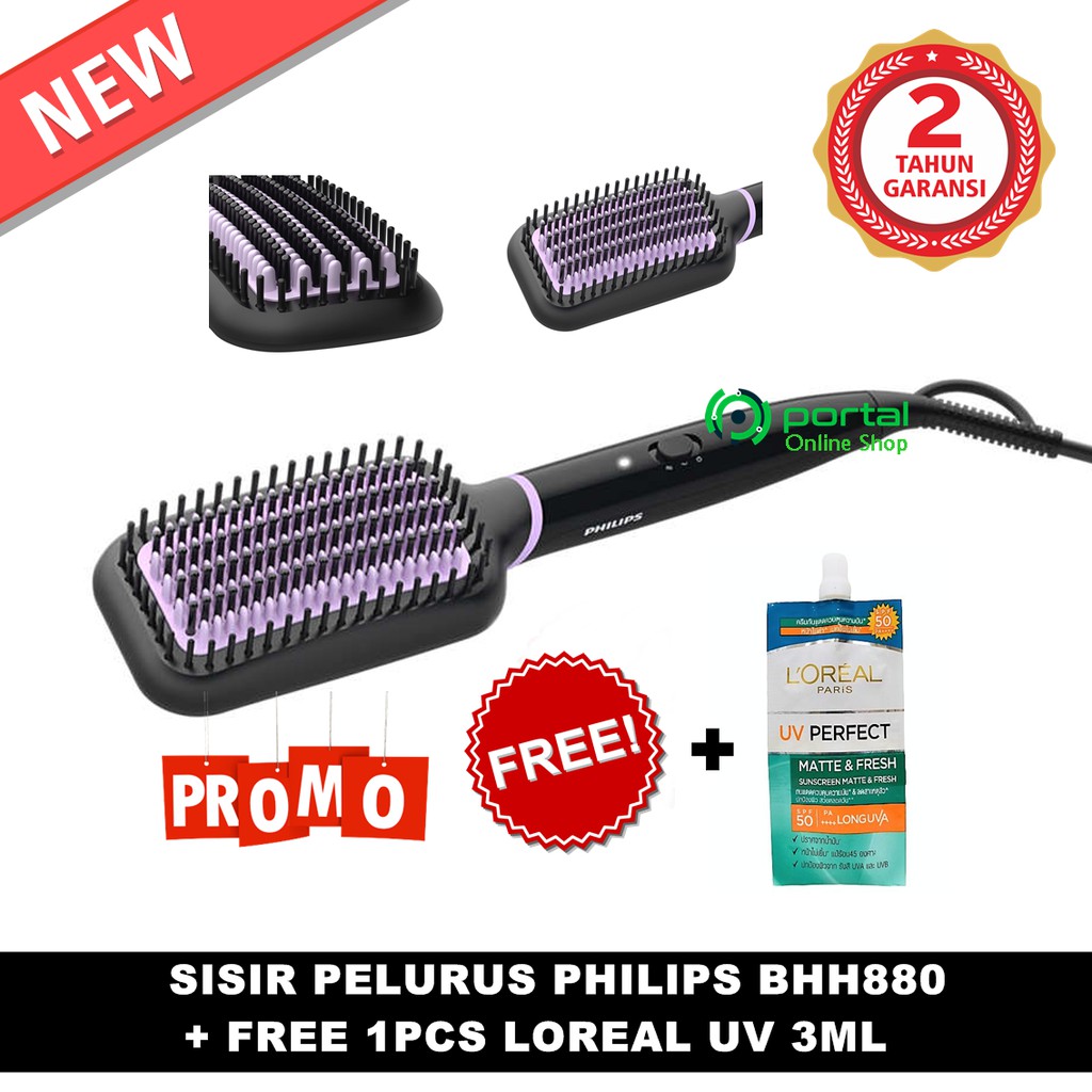harga philips heated straightening brush