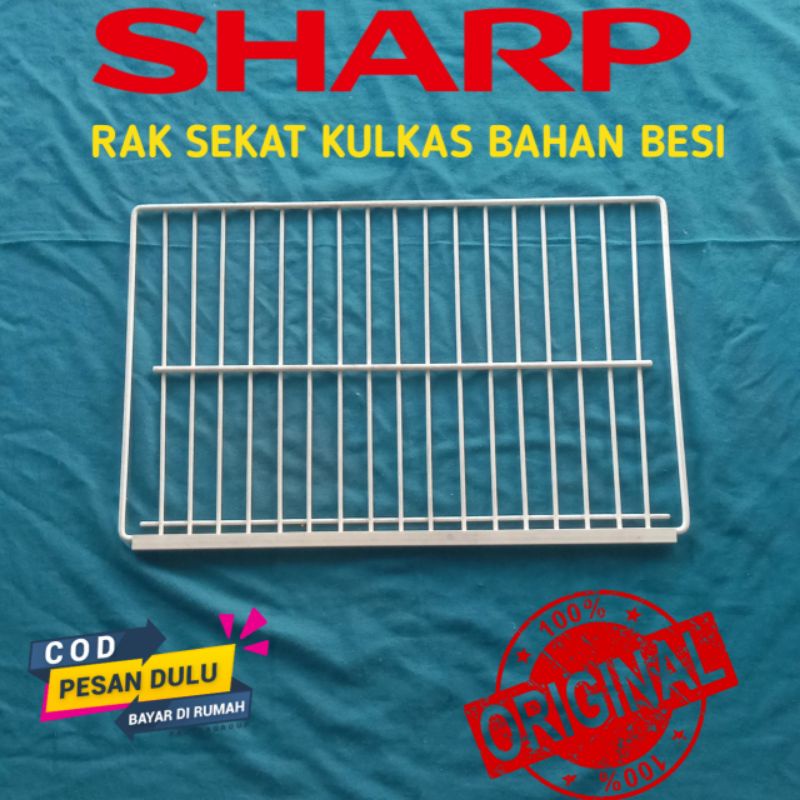 RAK TENGAH RAK SEKAT KULKAS SHARP ORIGINAL RAM BESI KULKAS 2PINTU