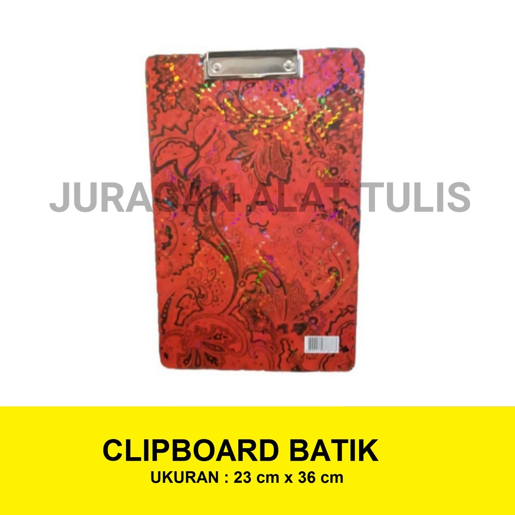 

CLIPBOARD / CLIP BOARD / PAPAN UJIAN / PAPAN JALAN MOTIF BATIK