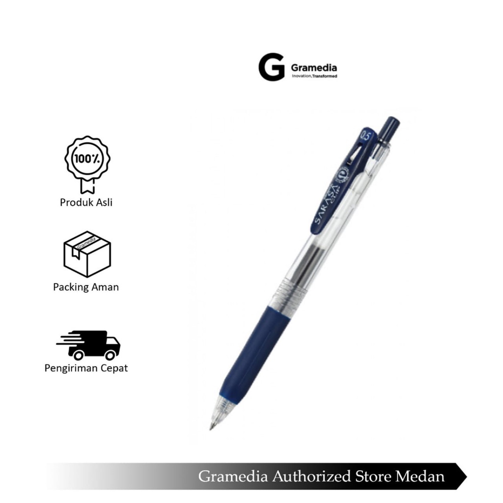 

Gramedia Medan - ZEBRA SARASA CLIP 0.5 BLUE BLACK 1005872