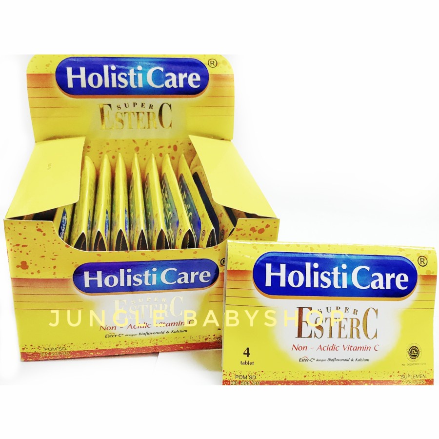 Holisti Care Super Ester C Strip isi 4 tablet Holisticare Blister