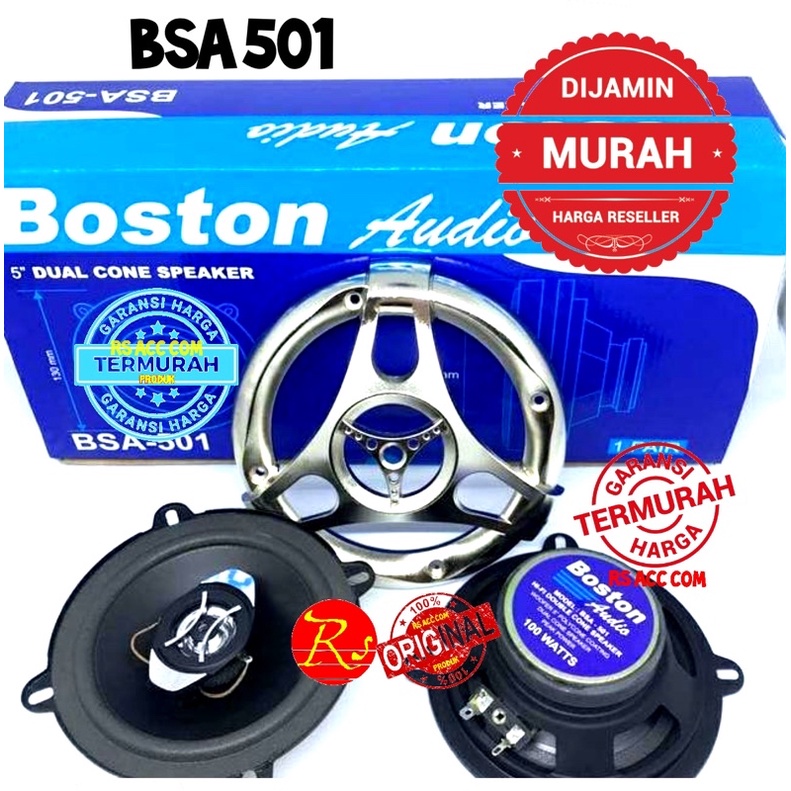 Boston Audio BSA - 501 Speaker Mobil 5 Inch Original