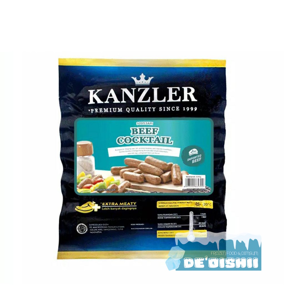 

Kanzler Sosis Beef Cocktail 500gr