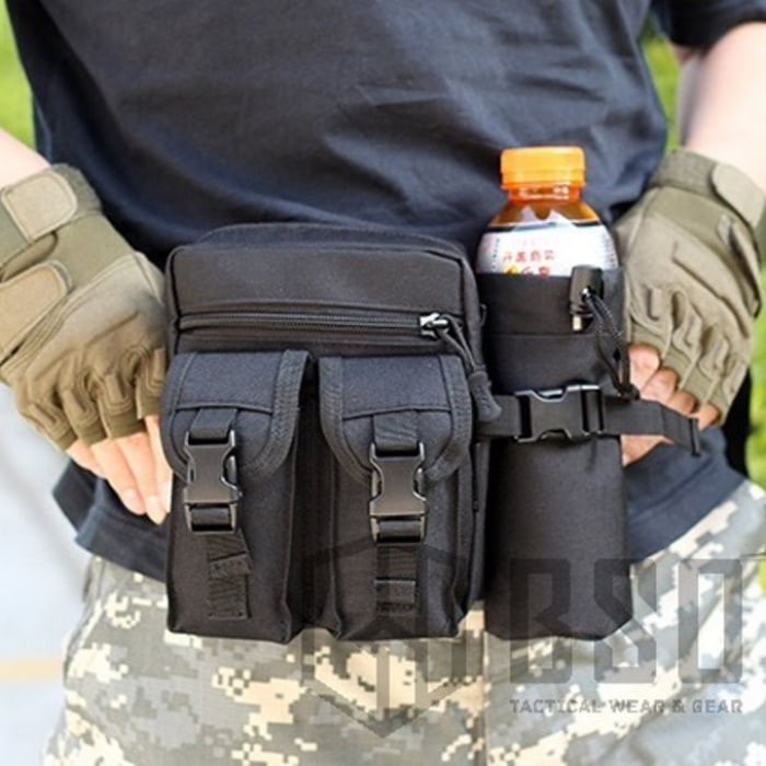 Tas Pinggang Tactical Botol Minum Army Multifungsi Waist Bag Outdoor