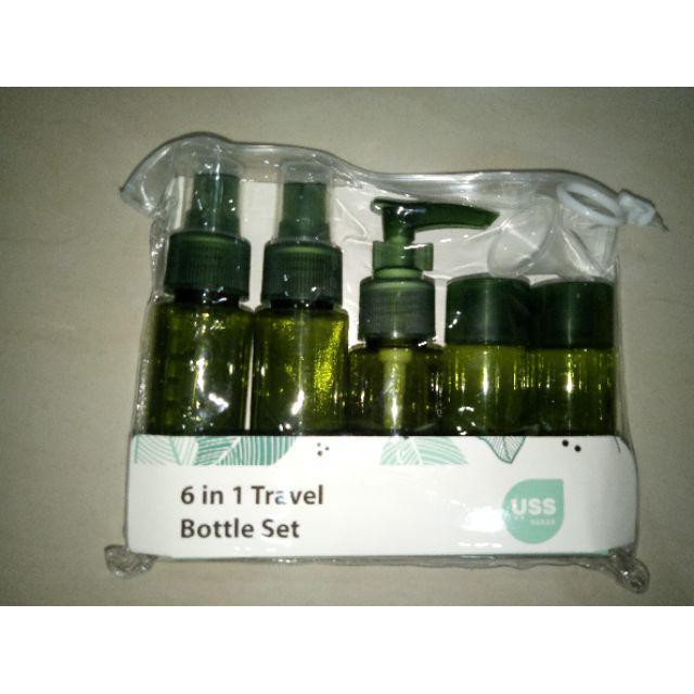 Botol Travel Kit isi 6 / Travel Bottle Set