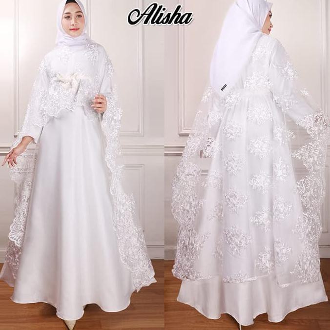 New Gamis Cape Brokat