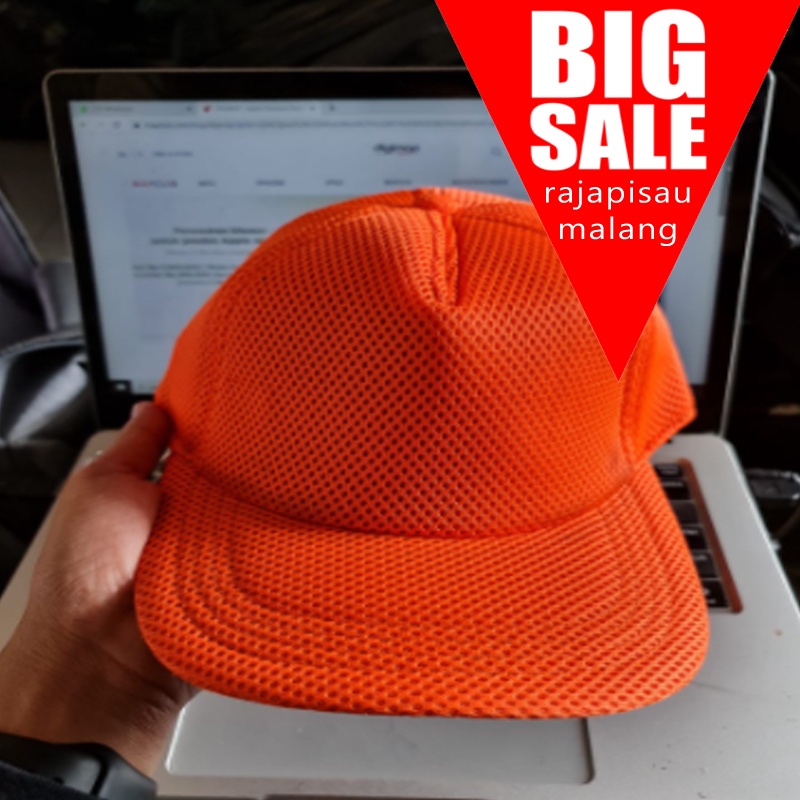 TOPI JARING / TOPI TRACKER TRUCKER / TOPI POLOS POLOSAN Orange