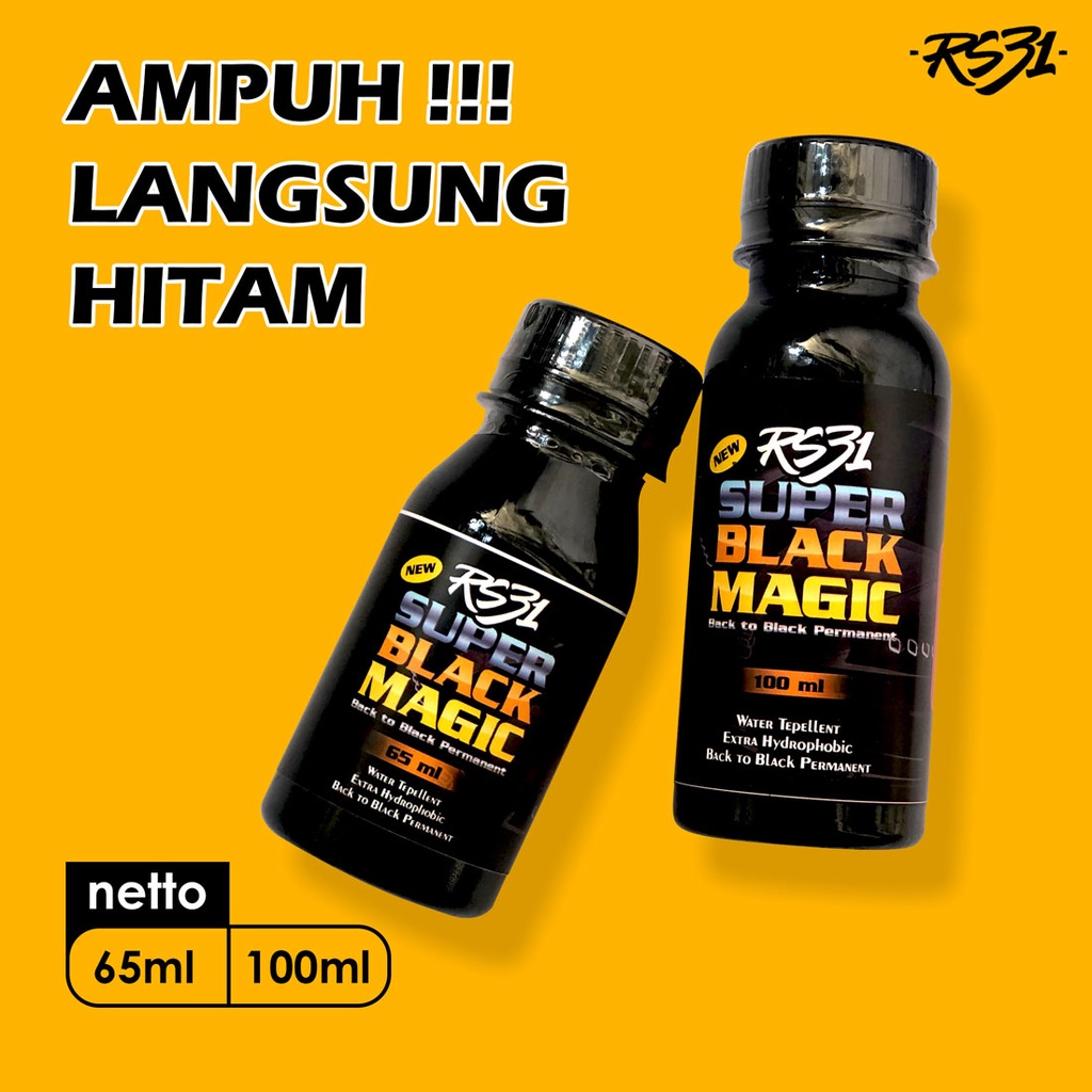 BLACK MAGIC PREMIUM  isi 100 &amp; 65ml. (Penghitam Permanen Trim restorer, Dasboard, Body motor/ mobil)