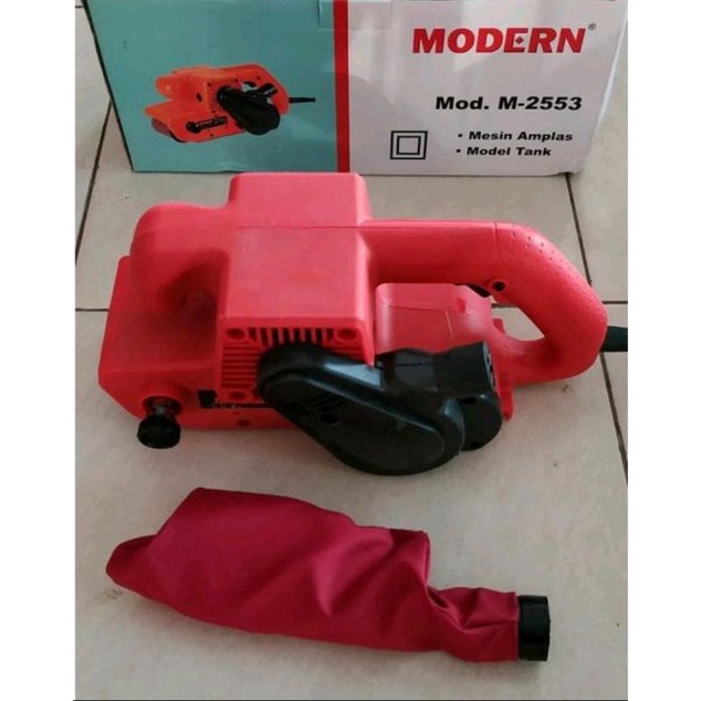 Mesin Amplas belt sander tank Modern M-2553