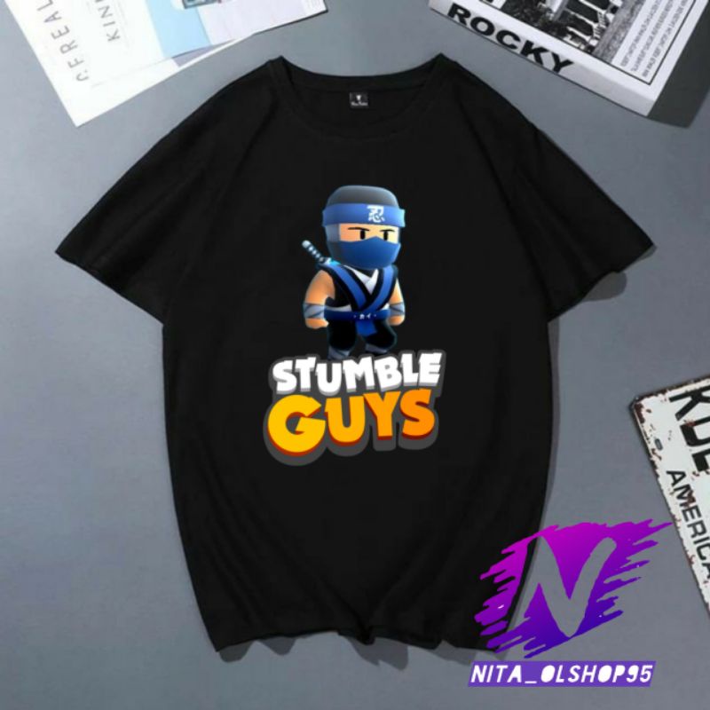 kaos stumble guys baju kaos anak stumble guys ninja