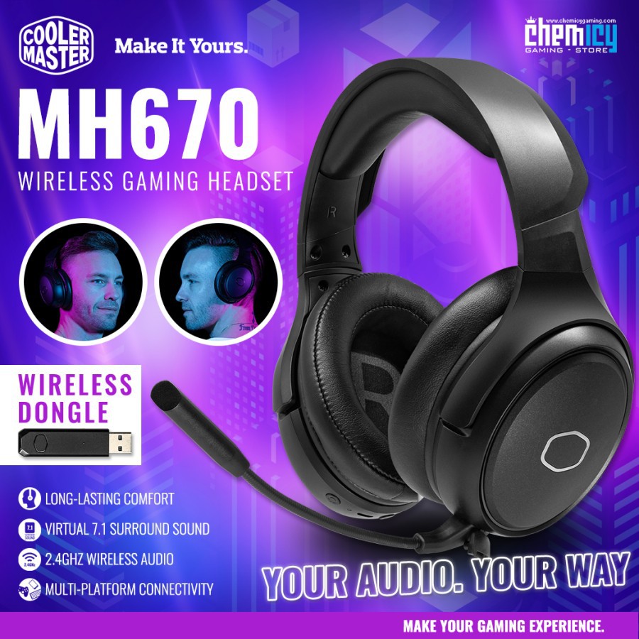 Cooler Master MH670 Wireless 7.1 Surround Sound Gaming Headset