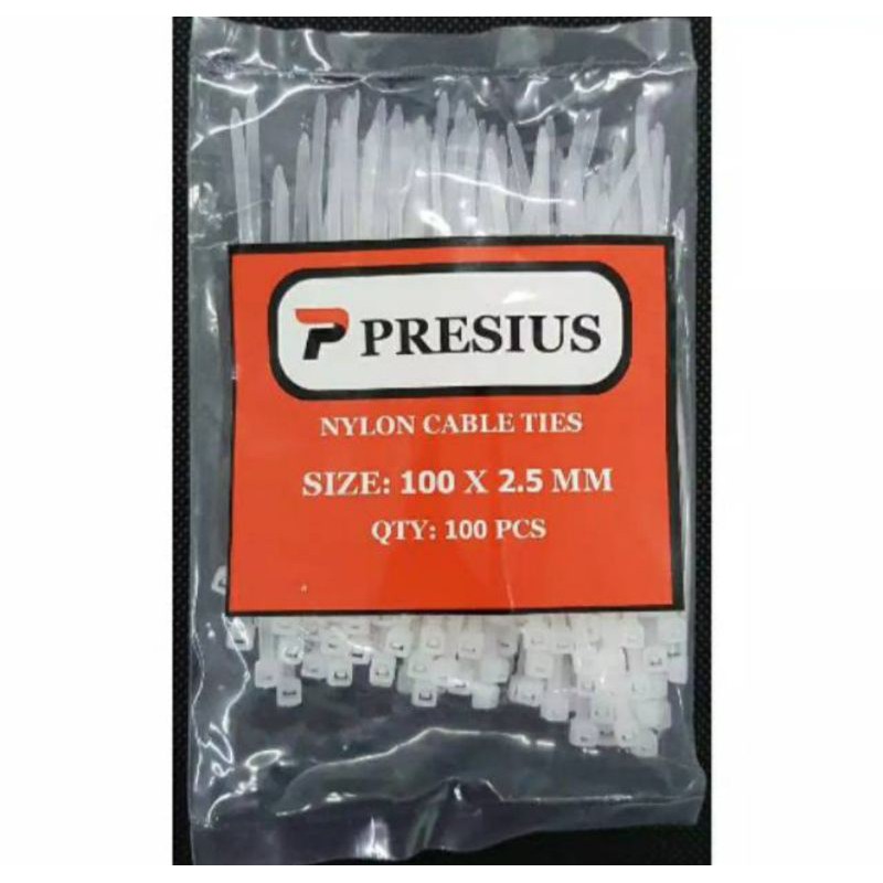 Kabel Ties Presius Putih 100, 150, 200