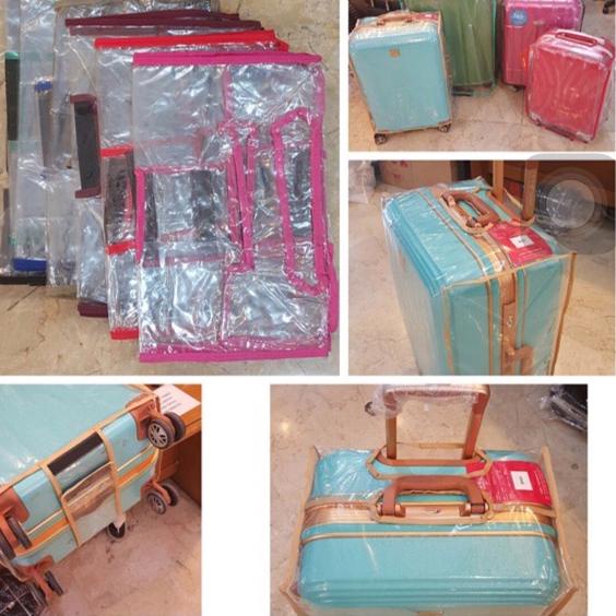 ☀ Sarung Koper bahan Mika Transparan / COVER luggage ✪