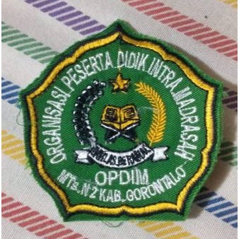 Badge OPDIM MTs N 2 Gorontalo (bordir)