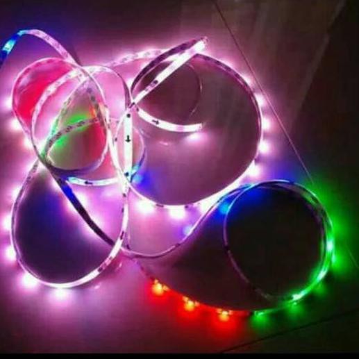 ♔ runing running led strip rgb warna warni 5050 running ic pintar ♚