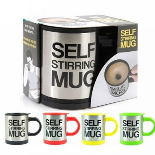 ✅COD SELF STIRRING MUG GELAS MENGADUK OTOMATIS PENGADUK KOPI TEH SENDIRI CANGKIR  STIR KADO UNIK-3
