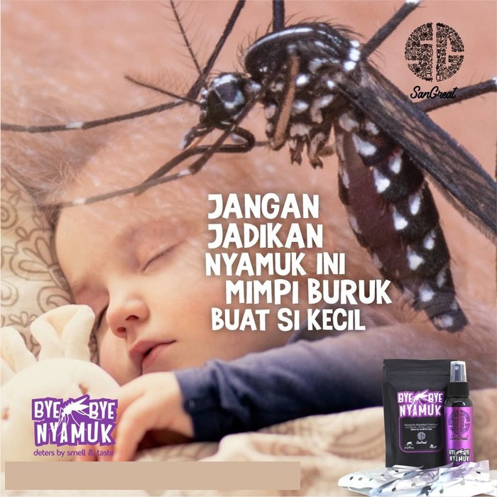 Pengusir Nyamuk Spray 250 ml ByeBye Nyamuk-Natural Mosquito repellent