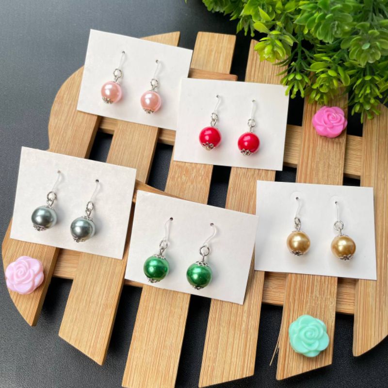 HANDMADE ANTING ANAK KAITAN PLASTIK MUSTIN