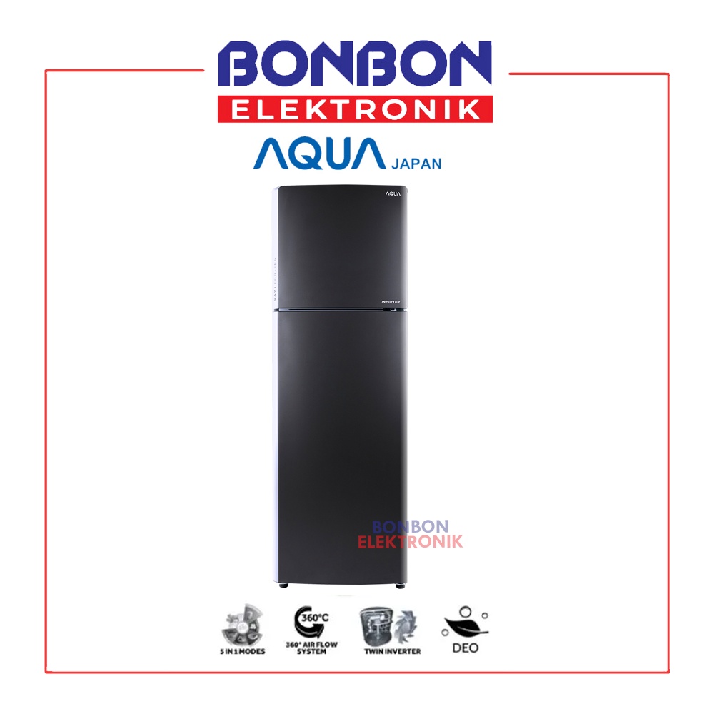 AQUA Kulkas 2 Pintu AQR-305IM(DS)