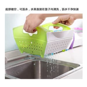 Keranjang Buah Sayur Plastik Serbaguna Persegi Kecil