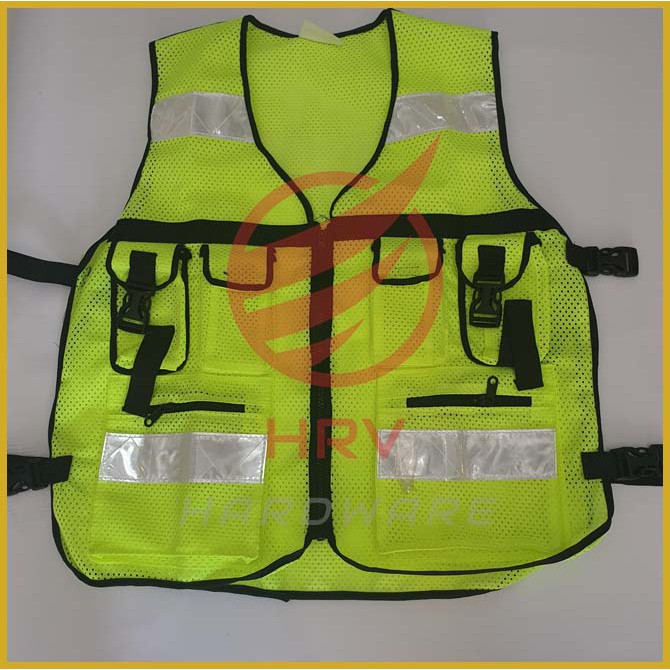 ROMPI SAFETY 6 KANTONG  INDUSTRIAL SAFETY VEST