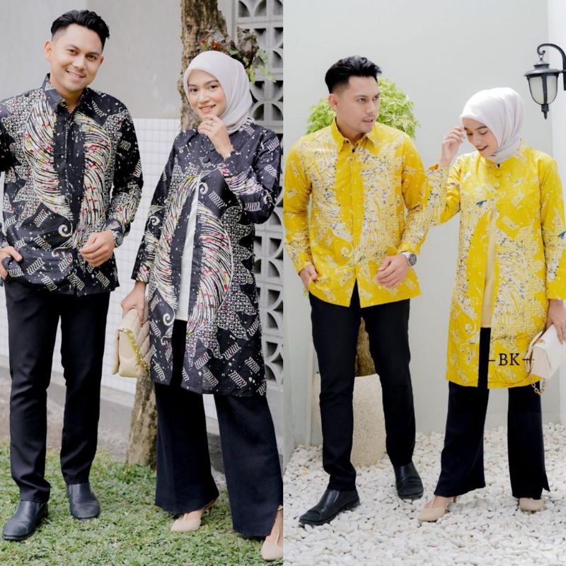 BATIK COUPLE MODERN KOMBINASI BOLERO BLARAK||ATASAN WANITA||M-L-XL-XXL-3L