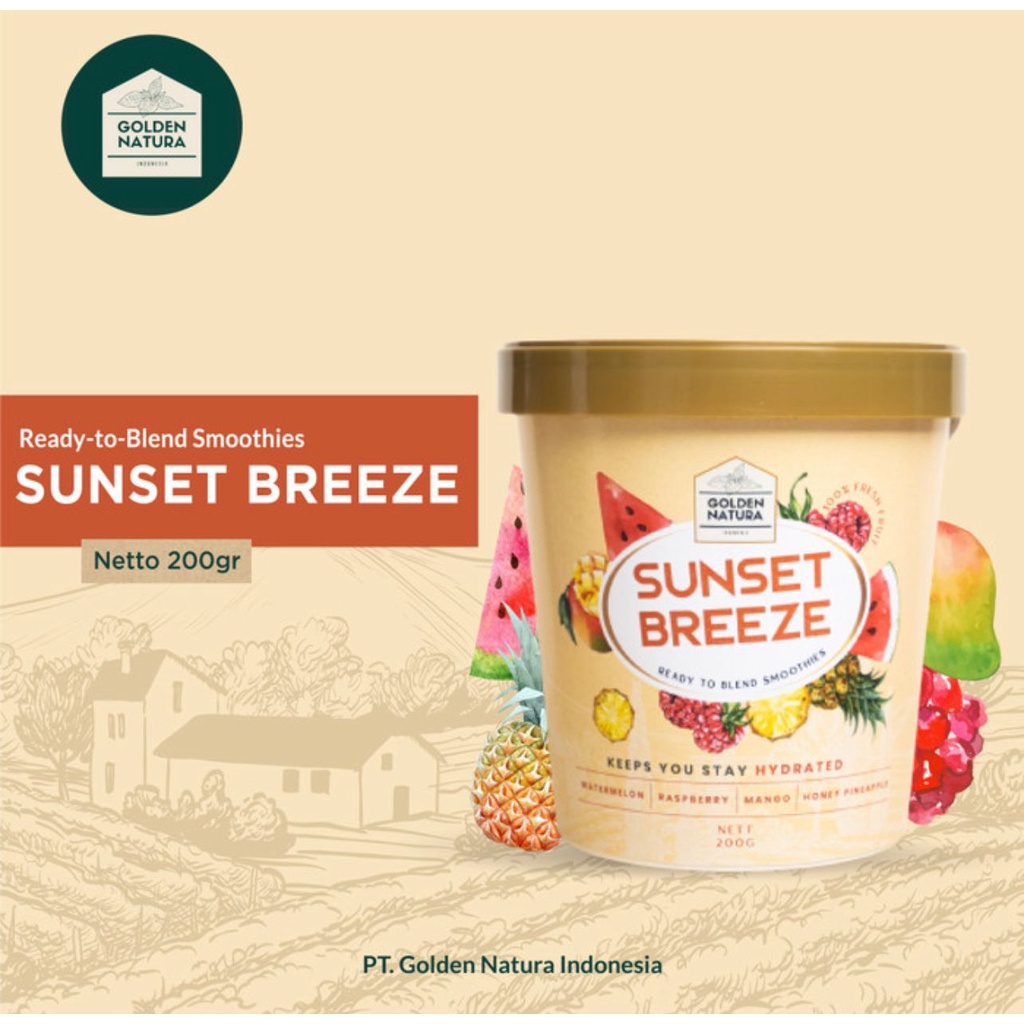 

Golden Natura Ready to Blend Sunset Breeze Smoothies-Smoothies Buah Beku