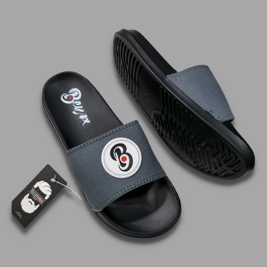 Sandal Selop Distro Pria bewox original brand Logo embosan Slip-on Pria Wanita / Sendal Slide Terbaru Sendal Slop Cowok Laki-Laki Dewasa